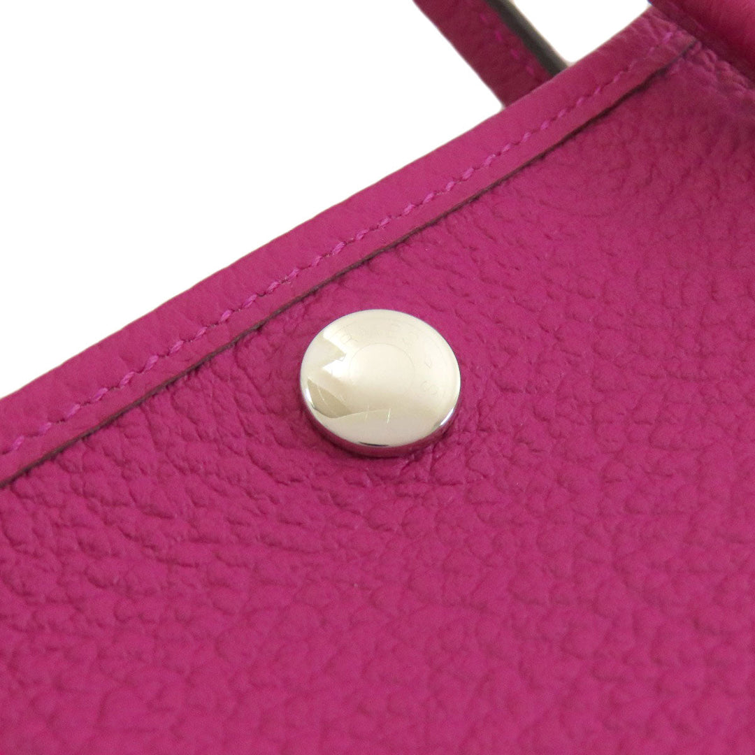 HERMES Handbag Country purple Garden Party TPM SilverMetal Women Used Authentic
