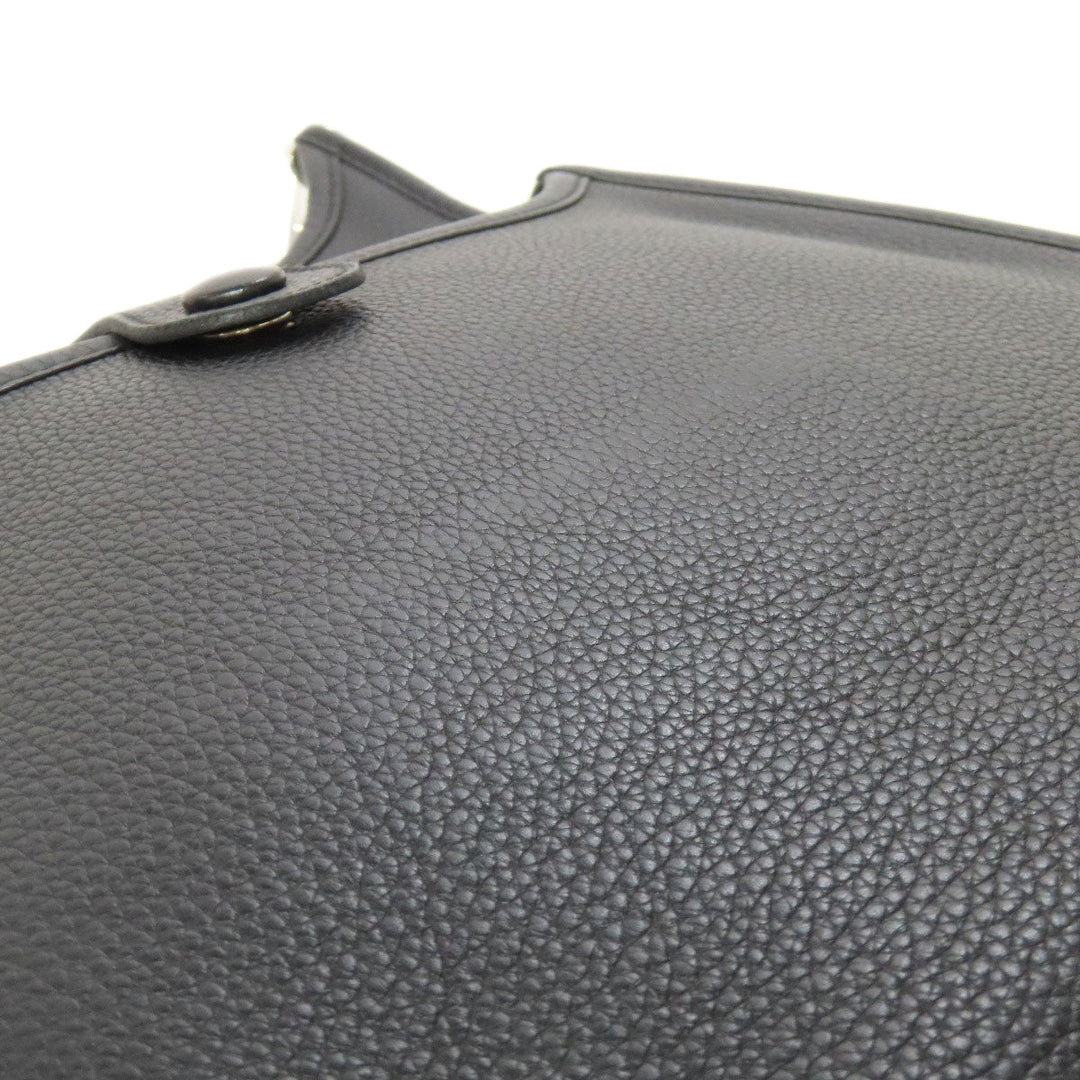 HERMES Shoulder Bag Taurillon Clemence black Evelyn 3 PM SilverMetal Women Used Authentic