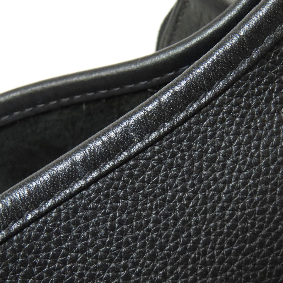HERMES Shoulder Bag Taurillon Clemence black Evelyn 3 PM SilverMetal Women Used Authentic