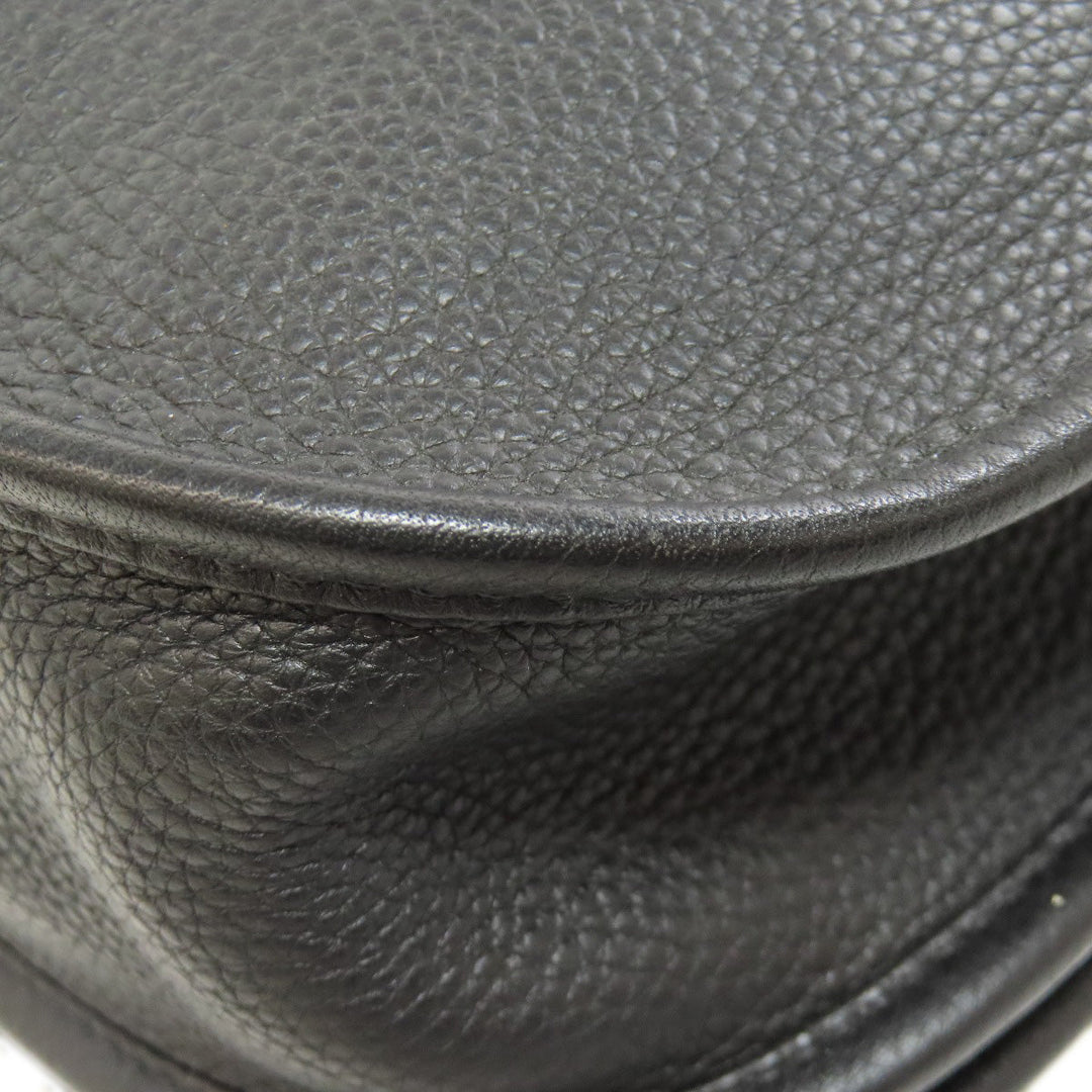 HERMES Shoulder Bag Taurillon Clemence black Evelyn 3 PM SilverMetal Women Used Authentic