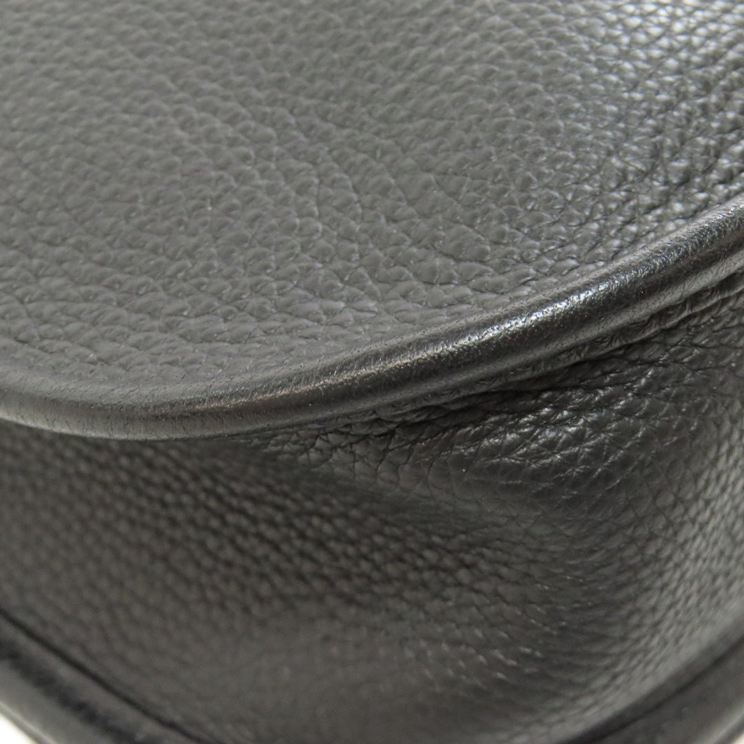 HERMES Shoulder Bag Taurillon Clemence black Evelyn 3 PM SilverMetal Women Used Authentic