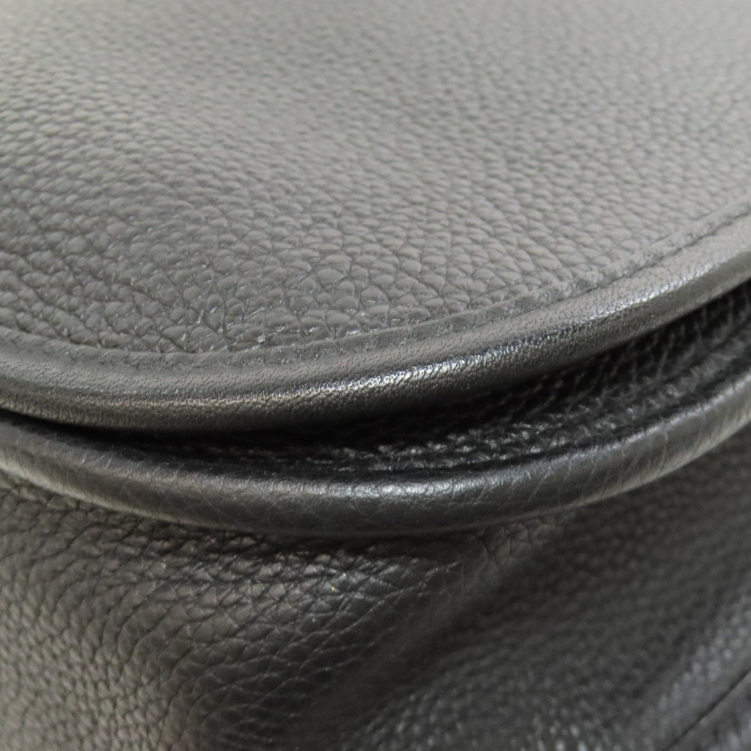 HERMES Shoulder Bag Taurillon Clemence black Evelyn 3 PM SilverMetal Women Used Authentic