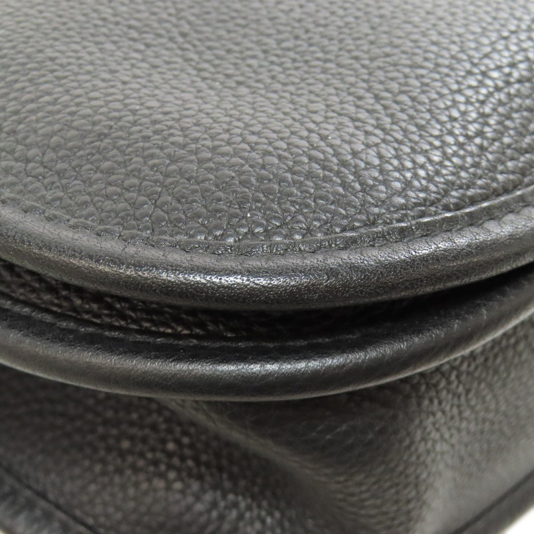 HERMES Shoulder Bag Taurillon Clemence black Evelyn 3 PM SilverMetal Women Used Authentic