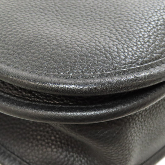 HERMES Shoulder Bag Taurillon Clemence black Evelyn 3 PM SilverMetal Women Used Authentic