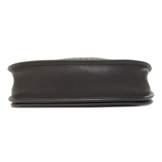 HERMES Shoulder Bag Taurillon Clemence black Evelyn 3 PM SilverMetal Women Used Authentic