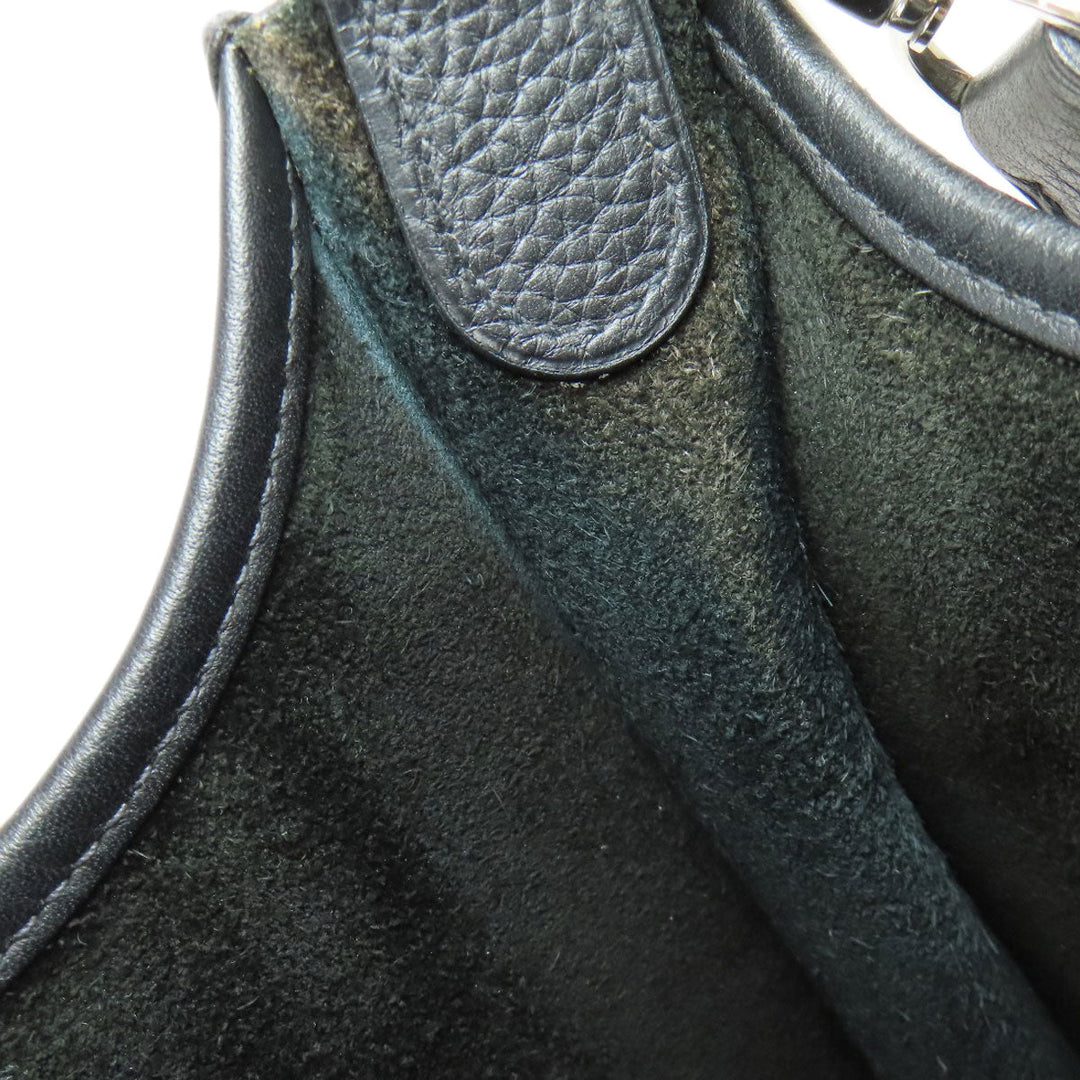 HERMES Shoulder Bag Taurillon Clemence black Evelyn 3 PM SilverMetal Women Used Authentic