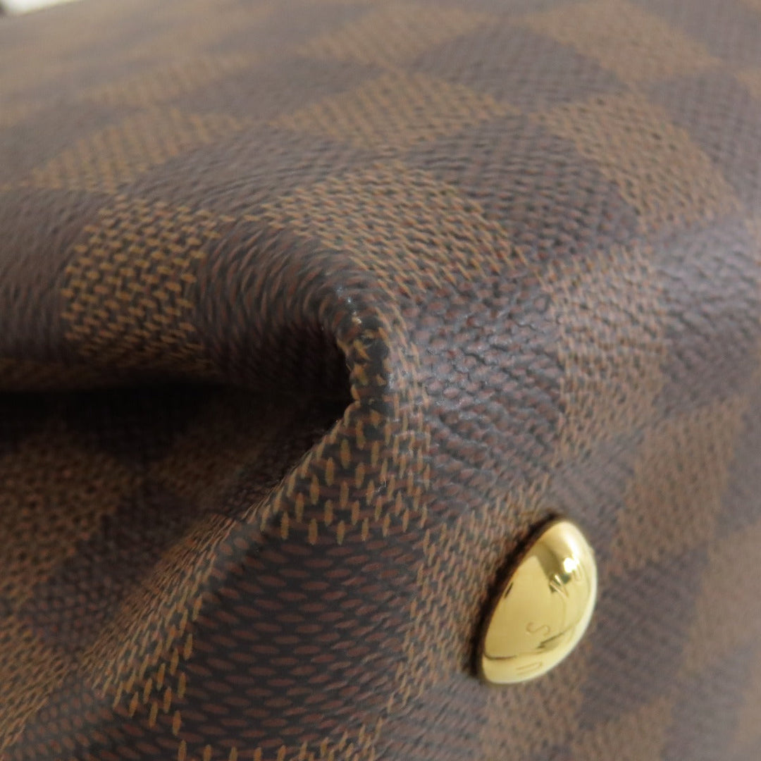 LOUIS VUITTON Handbag N41399 Damier canvas Brown Salvi Women Used Authentic