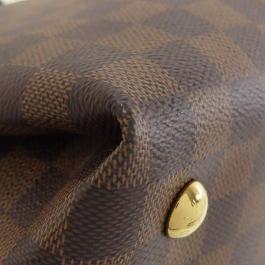 LOUIS VUITTON Handbag N41399 Damier canvas Brown Salvi Women Used Authentic