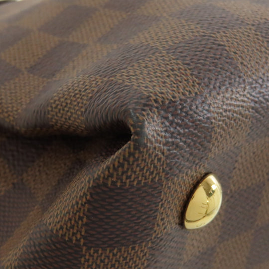 LOUIS VUITTON Handbag N41399 Damier canvas Brown Salvi Women Used Authentic
