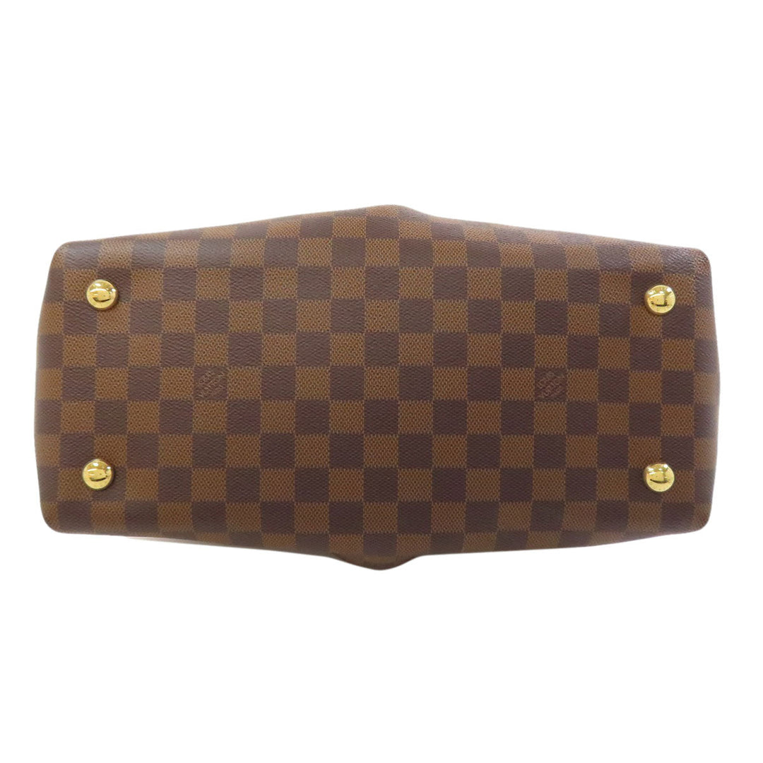 LOUIS VUITTON Handbag N41399 Damier canvas Brown Salvi Women Used Authentic