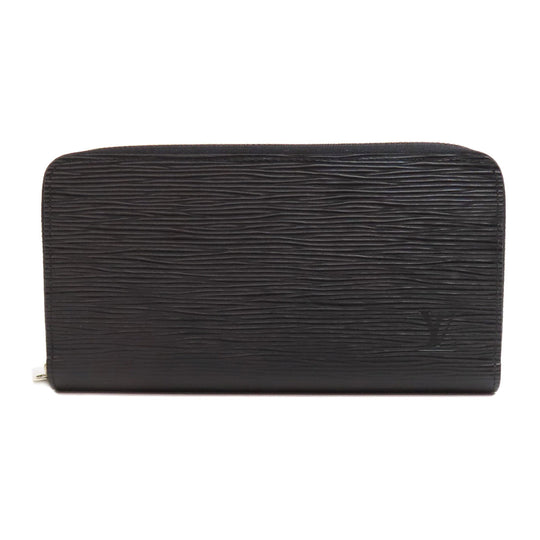 LOUIS VUITTON Long Wallet Purse M61857 Epi black Zippy wallet Women Used Authentic