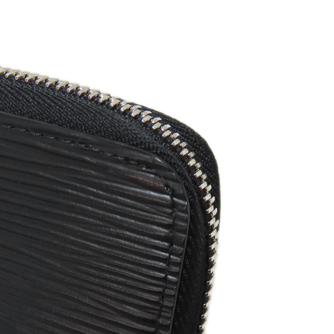 LOUIS VUITTON Long Wallet Purse M61857 Epi black Zippy wallet Women Used Authentic