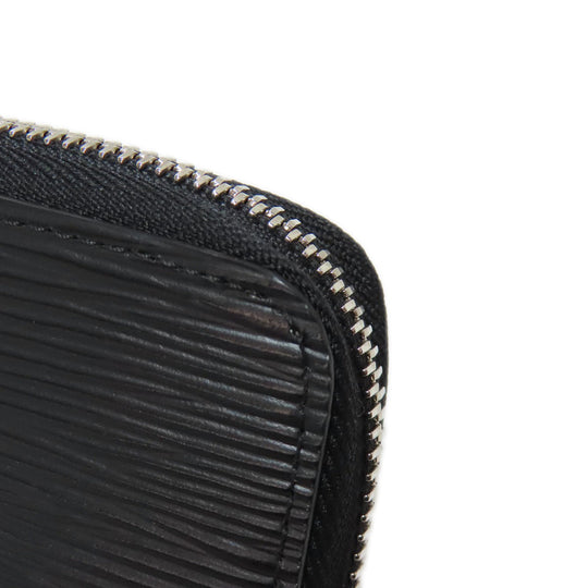 LOUIS VUITTON Long Wallet Purse M61857 Epi black Zippy wallet Women Used Authentic