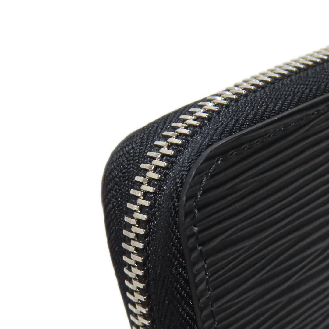 LOUIS VUITTON Long Wallet Purse M61857 Epi black Zippy wallet Women Used Authentic