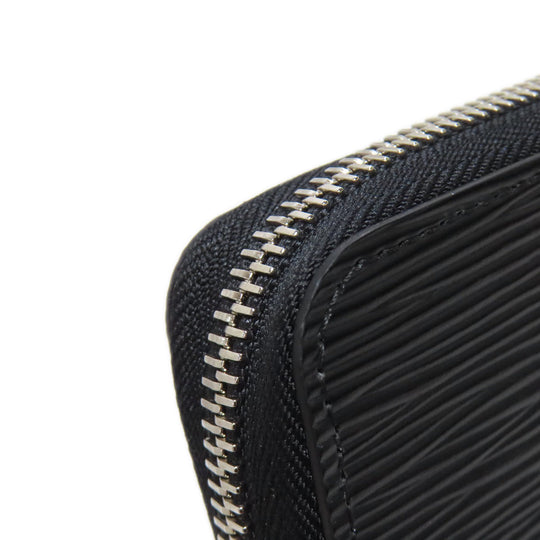 LOUIS VUITTON Long Wallet Purse M61857 Epi black Zippy wallet Women Used Authentic