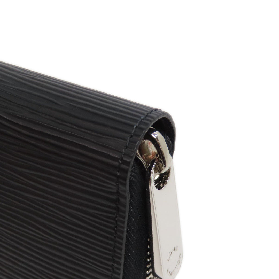 LOUIS VUITTON Long Wallet Purse M61857 Epi black Zippy wallet Women Used Authentic