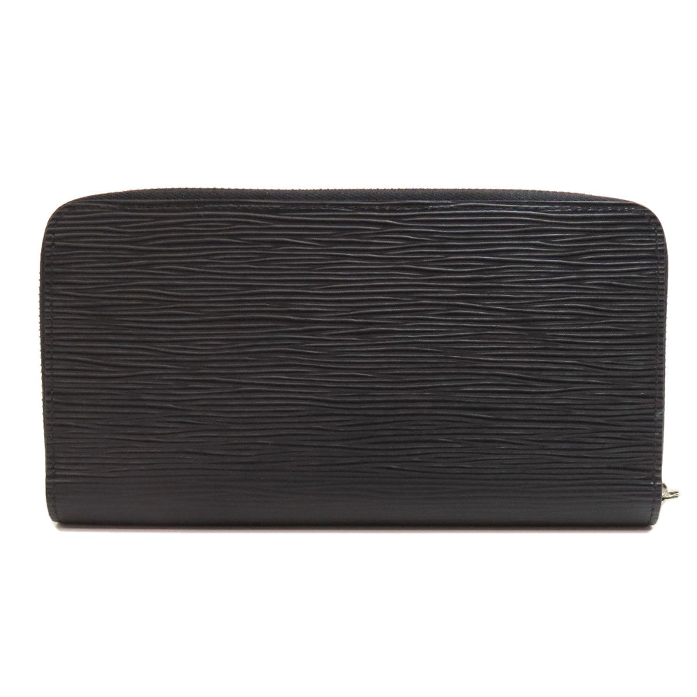 LOUIS VUITTON Long Wallet Purse M61857 Epi black Zippy wallet Women Used Authentic