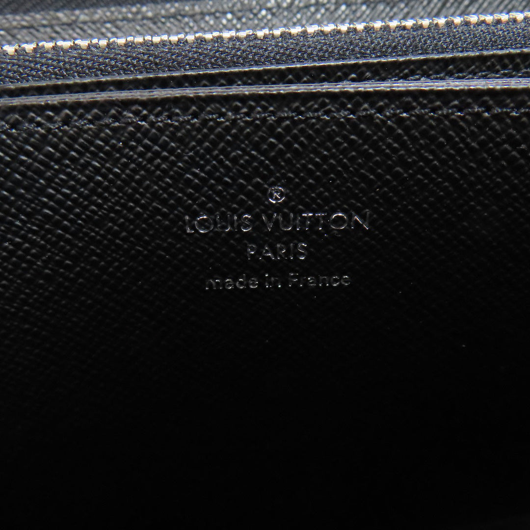 LOUIS VUITTON Long Wallet Purse M61857 Epi black Zippy wallet Women Used Authentic