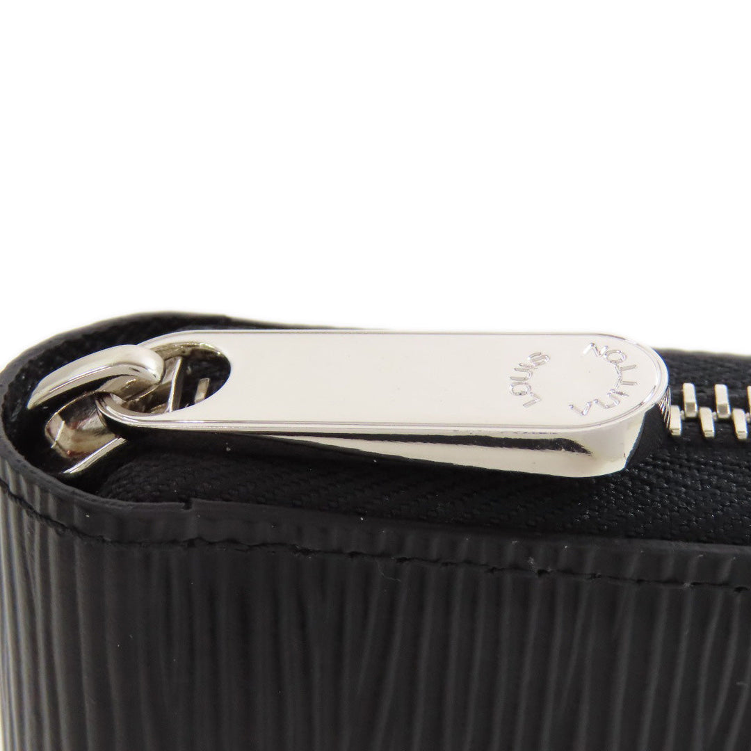 LOUIS VUITTON Long Wallet Purse M61857 Epi black Zippy wallet Women Used Authentic