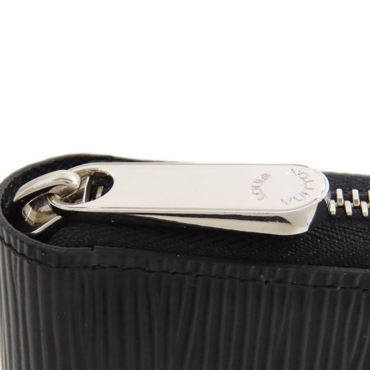 LOUIS VUITTON Long Wallet Purse M61857 Epi black Zippy wallet Women Used Authentic