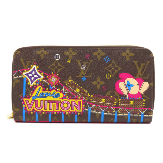 LOUIS VUITTON Long Wallet Purse M69750 Monogram canvas Brown Zippy Wallet Vivienne Women Used Authentic