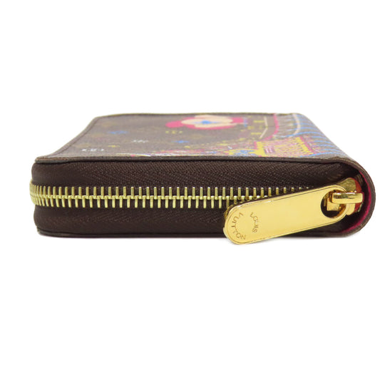 LOUIS VUITTON Long Wallet Purse M69750 Monogram canvas Brown Zippy Wallet Vivienne Women Used Authentic