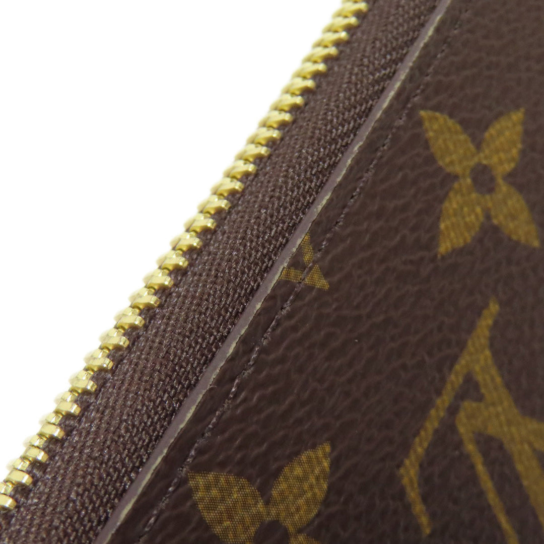 LOUIS VUITTON Long Wallet Purse M69750 Monogram canvas Brown Zippy Wallet Vivienne Women Used Authentic