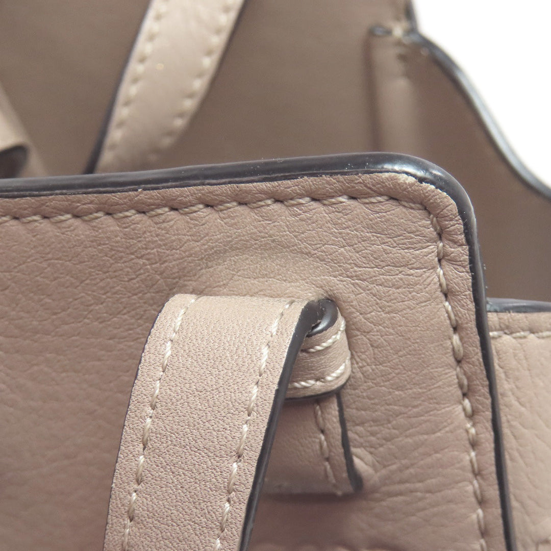 LOEWE Handbag Calfskin gray Hammock mini Women Used Authentic
