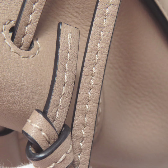 LOEWE Handbag Calfskin gray Hammock mini Women Used Authentic