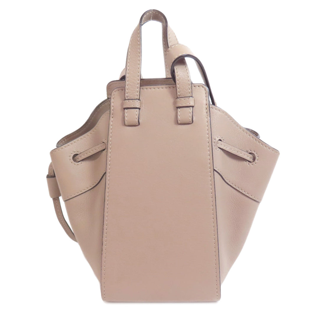 LOEWE Handbag Calfskin gray Hammock mini Women Used Authentic