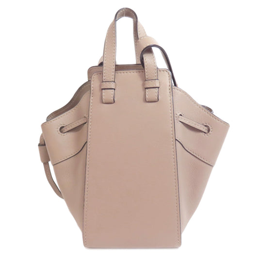 LOEWE Handbag Calfskin gray Hammock mini Women Used Authentic
