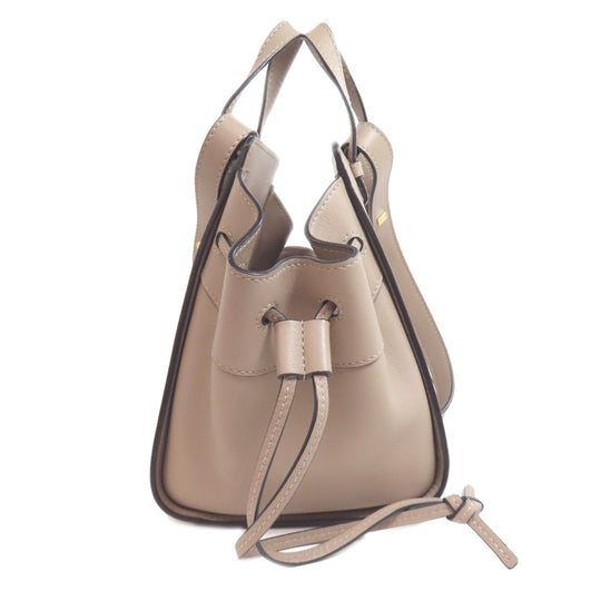 LOEWE Handbag Calfskin gray Hammock mini Women Used Authentic