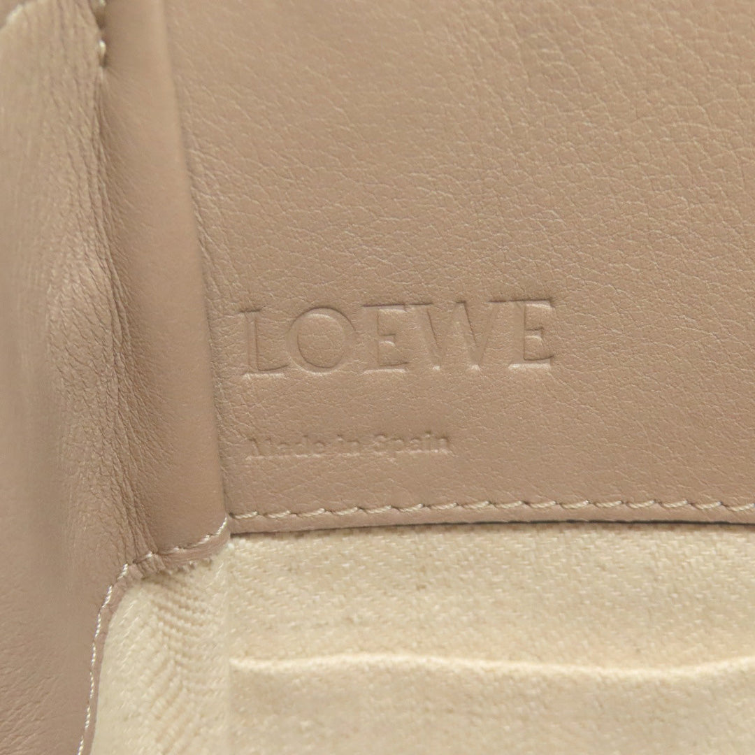 LOEWE Handbag Calfskin gray Hammock mini Women Used Authentic