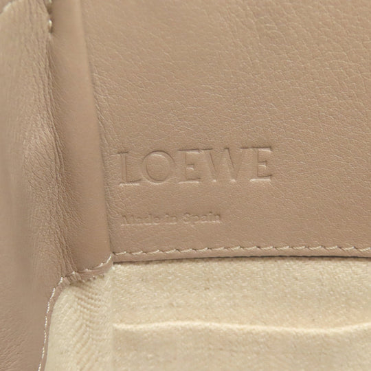 LOEWE Handbag Calfskin gray Hammock mini Women Used Authentic