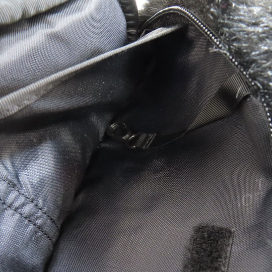 THE NORTH FACE Hip bag Nylon black Supreme collaboration fake fur Women Used Authentic