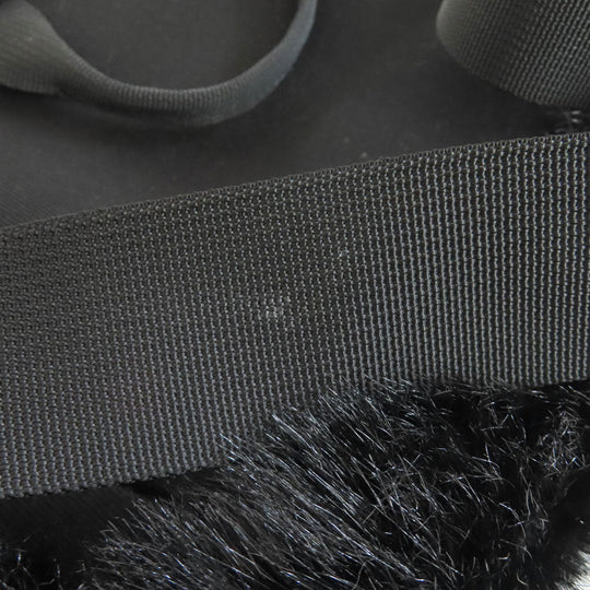 THE NORTH FACE Hip bag Nylon black Supreme collaboration fake fur Women Used Authentic