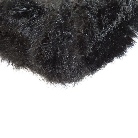 THE NORTH FACE Hip bag Nylon black Supreme collaboration fake fur Women Used Authentic