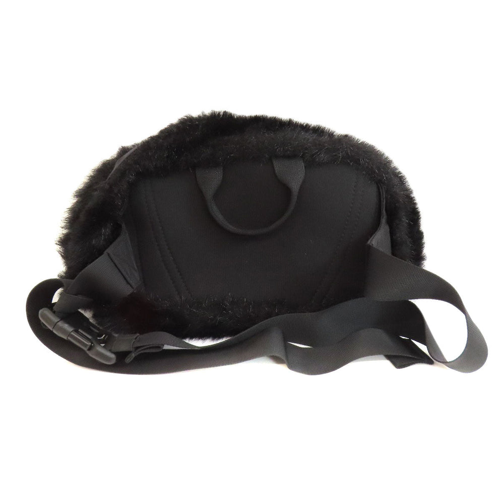THE NORTH FACE Hip bag Nylon black Supreme collaboration fake fur Women Used Authentic