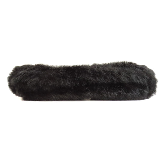 THE NORTH FACE Hip bag Nylon black Supreme collaboration fake fur Women Used Authentic