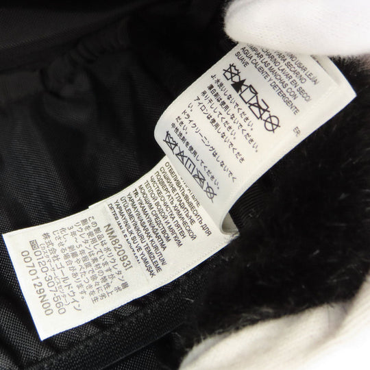 THE NORTH FACE Hip bag Nylon black Supreme collaboration fake fur Women Used Authentic