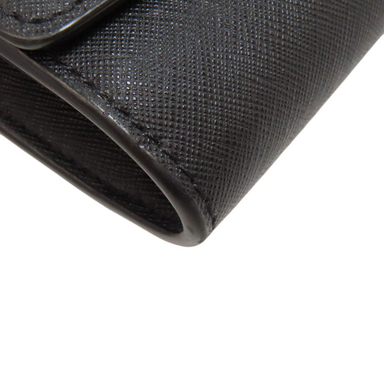 Tory Burch Long Wallet Purse PVC black Chain wallet Women Used Authentic