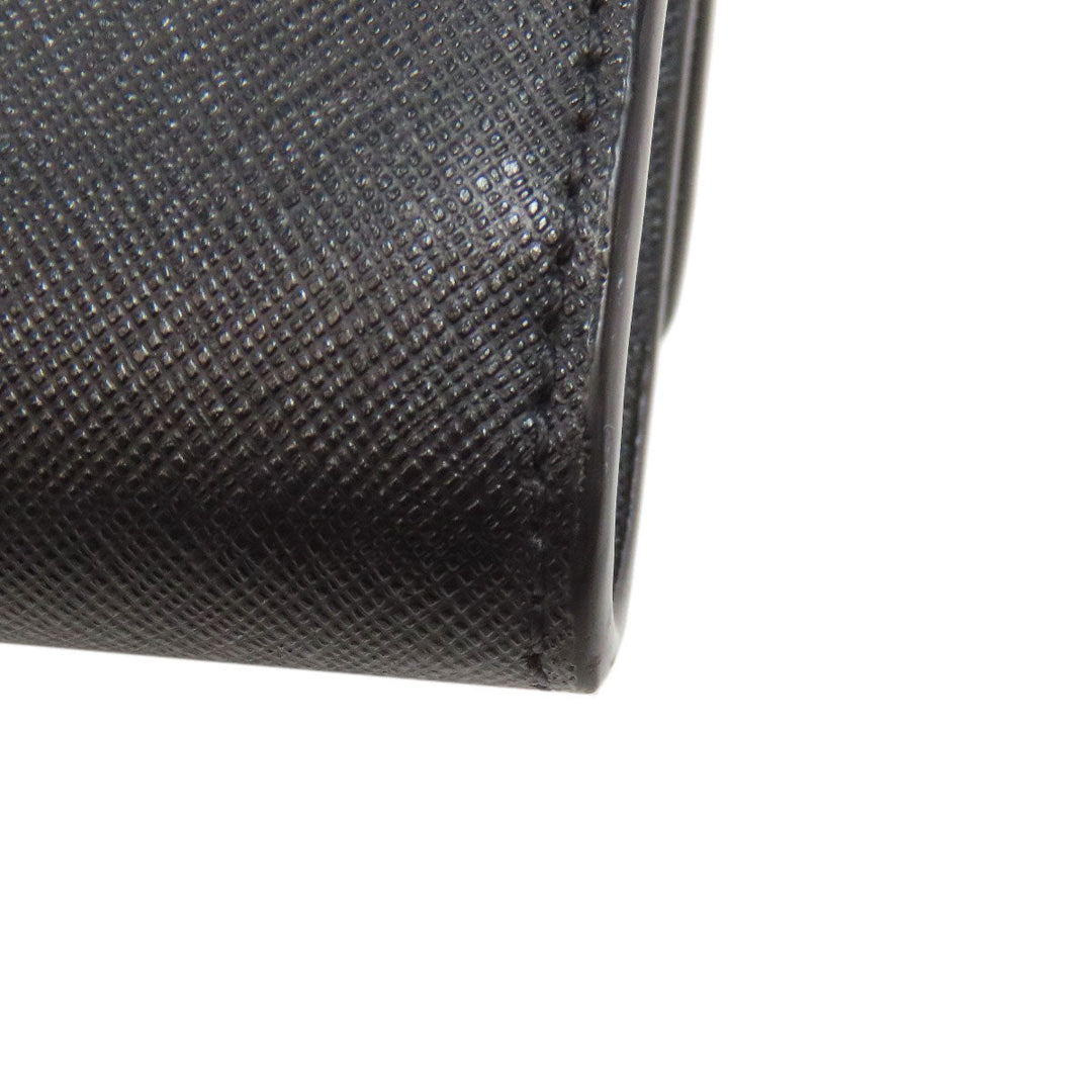 Tory Burch Long Wallet Purse PVC black Chain wallet Women Used Authentic