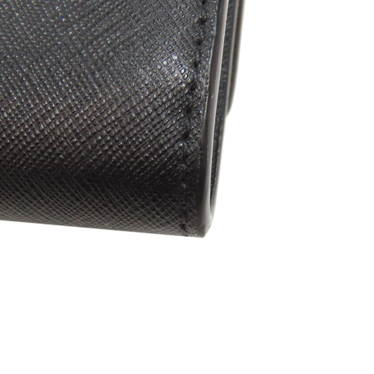 Tory Burch Long Wallet Purse PVC black Chain wallet Women Used Authentic