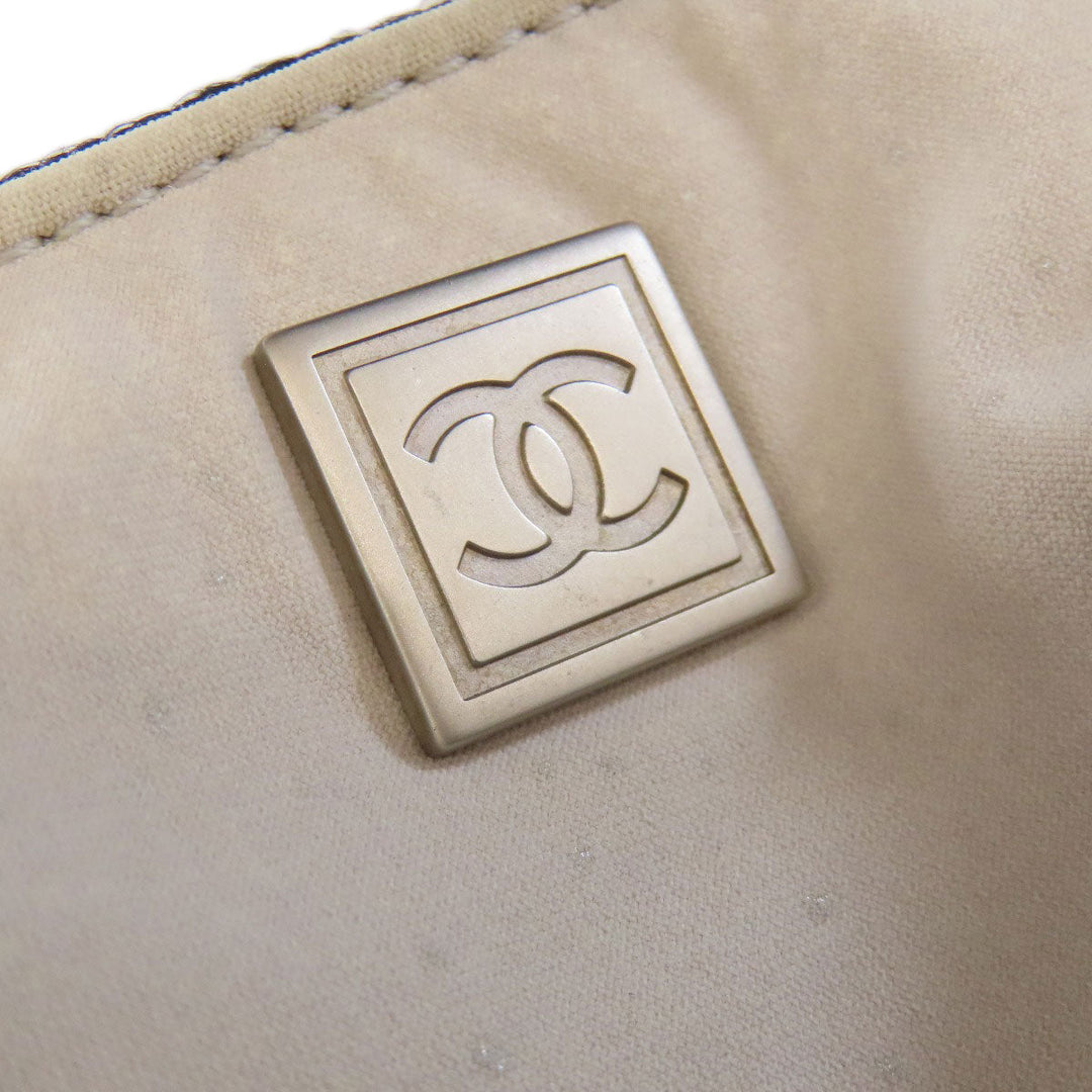 CHANEL Tote Bag Nylon white COCO Mark