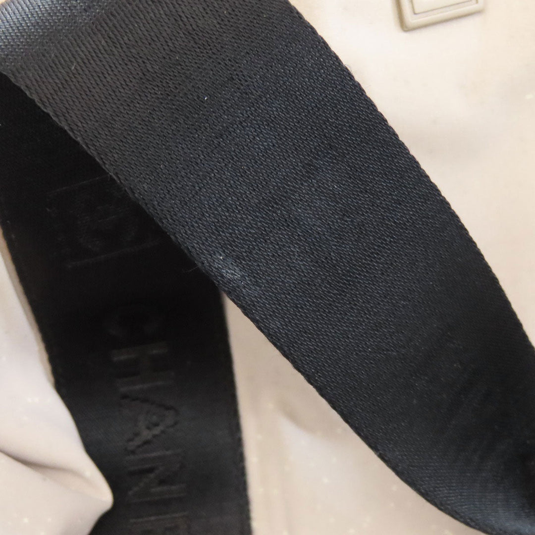 CHANEL Tote Bag Nylon white COCO Mark