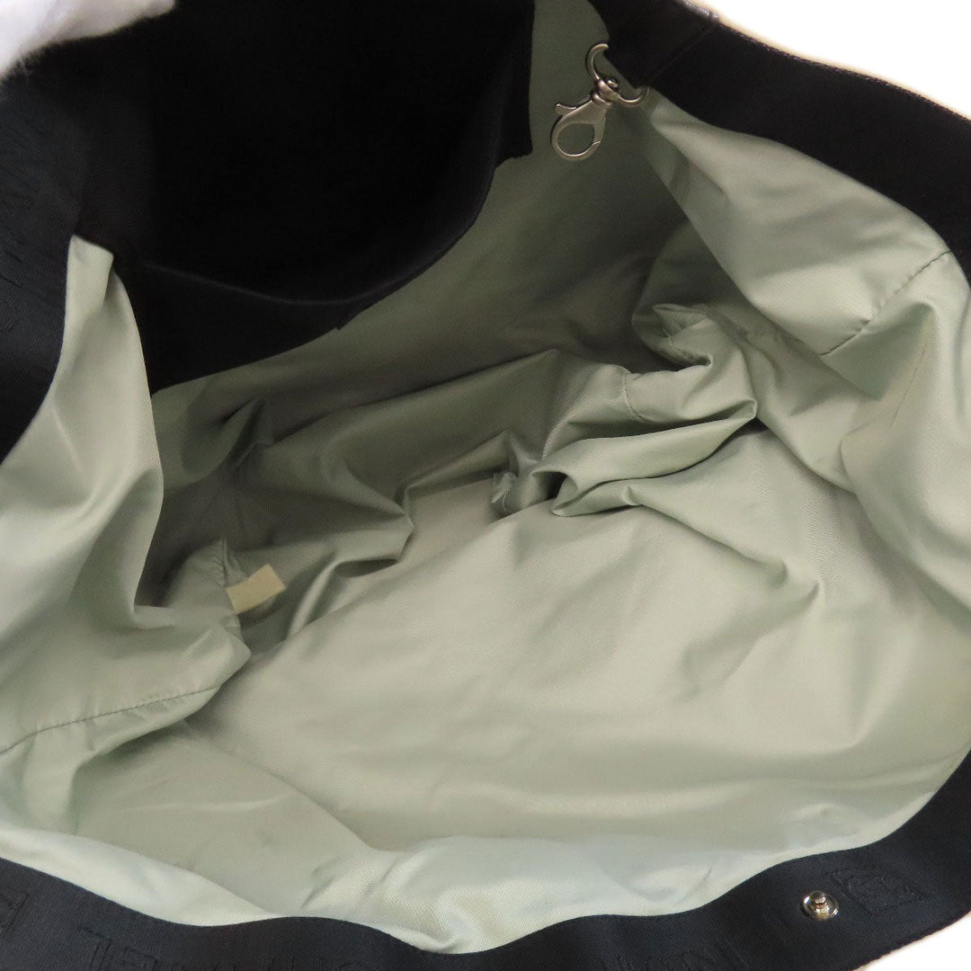 CHANEL Tote Bag Nylon white COCO Mark