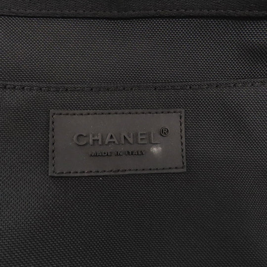 CHANEL Tote Bag Nylon white COCO Mark