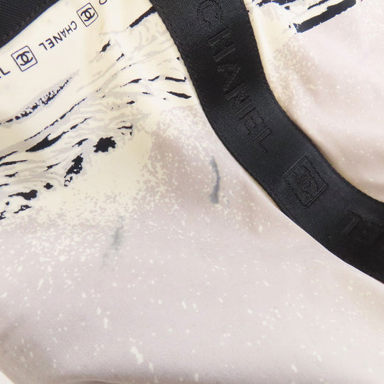 CHANEL Tote Bag Nylon white COCO Mark