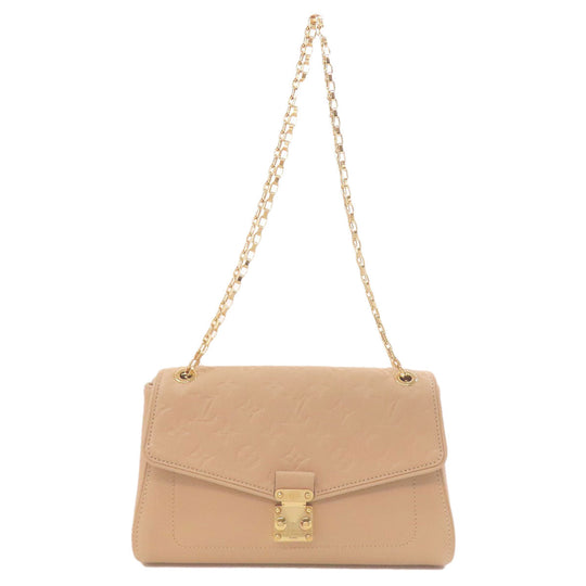 LOUIS VUITTON Shoulder Bag M48932 Ann Platt beige Saint Germain PM Women Used Authentic