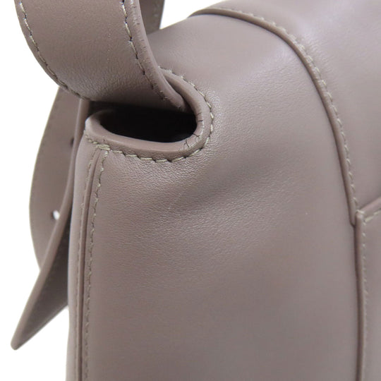 BALENCIAGA Shoulder Bag 671353 Calfskin gray Downtown Women Used Authentic
